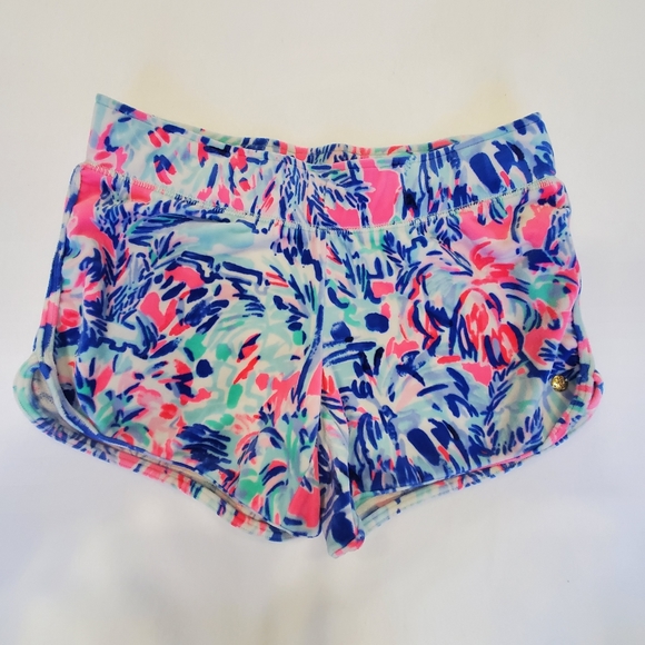 RARE Lilly Pulitzer Robyn Shorts Womens XSmall Cabana Cocktail Velour Lounge‎ XS - Picture 3 of 15